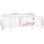 vidaXL Couchtisch Schwarz 80x50x40 cm Massivholz Mango vidaXL Couchtisch Schwarz 80x50x40 cm Massivholz Mango