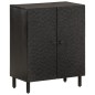 vidaXL Beistellschrank Schwarz 60x33x75 cm Massivholz Mango vidaXL Beistellschrank Schwarz 60x33x75 cm Massivholz Mango