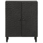vidaXL Beistellschrank Schwarz 60x33x75 cm Massivholz Mango vidaXL Beistellschrank Schwarz 60x33x75 cm Massivholz Mango