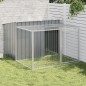 vidaXL Hundehütte mit Auslauf Anthrazit 153x194x110cm Verzinkter Stahl vidaXL Hundehütte mit Auslauf Anthrazit 153x194x110cm Verzinkter Stahl