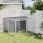 vidaXL Hundehütte mit Auslauf Anthrazit 153x194x110cm Verzinkter Stahl vidaXL Hundehütte mit Auslauf Anthrazit 153x194x110cm Verzinkter Stahl