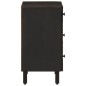 vidaXL Nachttisch Schwarz 50x33x60 cm Massivholz Mango vidaXL Nachttisch Schwarz 50x33x60 cm Massivholz Mango