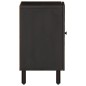 vidaXL Badschrank Schwarz 38x33x58 cm Massivholz Mango vidaXL Badschrank Schwarz 38x33x58 cm Massivholz Mango