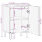 vidaXL Badschrank Schwarz 38x33x58 cm Massivholz Mango vidaXL Badschrank Schwarz 38x33x58 cm Massivholz Mango