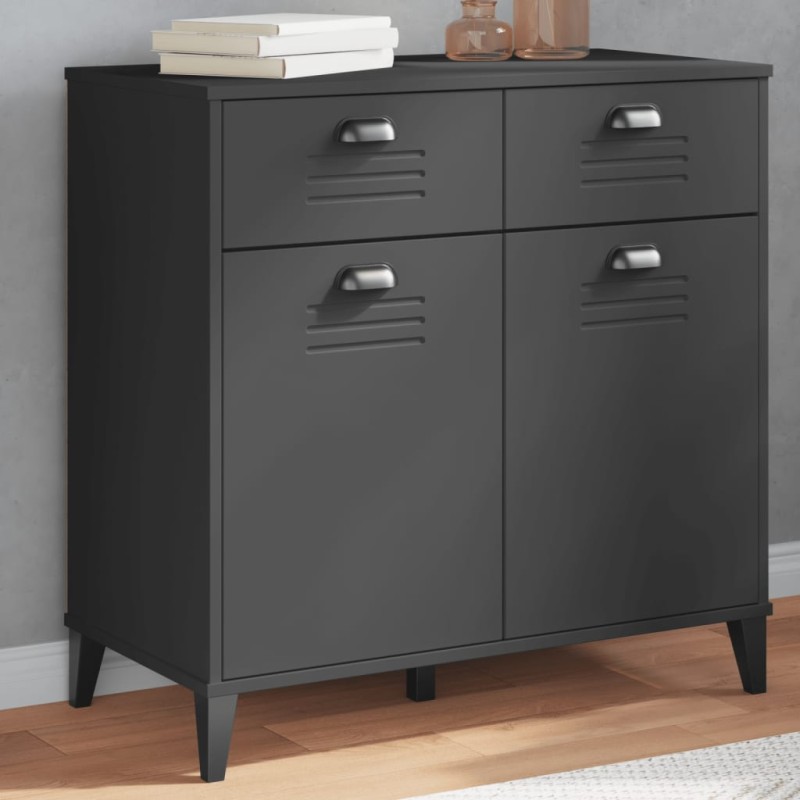 vidaXL Sideboard VIKEN Anthrazit 80x40x80 cm Holzwerkstoff vidaXL Sideboard VIKEN Anthrazit 80x40x80 cm Holzwerkstoff