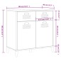 vidaXL Sideboard VIKEN Anthrazit 80x40x80 cm Holzwerkstoff vidaXL Sideboard VIKEN Anthrazit 80x40x80 cm Holzwerkstoff