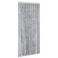 vidaXL Fliegenvorhang Grau, Schwarz und Weiß 90x220 cm Chenille vidaXL Fliegenvorhang Grau, Schwarz und Weiß 90x220 cm Chenille