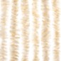 vidaXL Fliegenvorhang Beige und Weiß 90x220 cm Chenille vidaXL Fliegenvorhang Beige und Weiß 90x220 cm Chenille