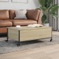 vidaXL Couchtisch mit Rollen Sonoma-Eiche 91x55x34 cm Holzwerkstoff vidaXL Couchtisch mit Rollen Sonoma-Eiche 91x55x34 cm Holzwerkstoff