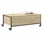 vidaXL Couchtisch mit Rollen Sonoma-Eiche 91x55x34 cm Holzwerkstoff vidaXL Couchtisch mit Rollen Sonoma-Eiche 91x55x34 cm Holzwerkstoff