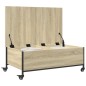vidaXL Couchtisch mit Rollen Sonoma-Eiche 91x55x34 cm Holzwerkstoff vidaXL Couchtisch mit Rollen Sonoma-Eiche 91x55x34 cm Holzwerkstoff