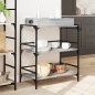 vidaXL Küchenwagen Grau Sonoma 81,5x41x92,5 cm Holzwerkstoff