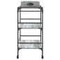 vidaXL Küchenwagen Grau Sonoma 81,5x41x92,5 cm Holzwerkstoff
