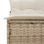 vidaXL Gartensofas ohne Armlehnen mit Kissen 2 Stk. Beige Poly Rattan vidaXL Gartensofas ohne Armlehnen mit Kissen 2 Stk. Beige Poly Rattan