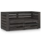 vidaXL 2-Sitzer Outdoor-Sofa Grau Imprägniertes Kiefernholz vidaXL 2-Sitzer Outdoor-Sofa Grau Imprägniertes Kiefernholz