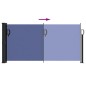 vidaXL Seitenmarkise Ausziehbar Blau 100x300 cm vidaXL Seitenmarkise Ausziehbar Blau 100x300 cm