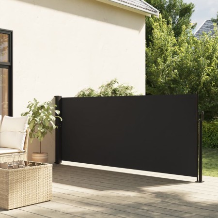 vidaXL Seitenmarkise Ausziehbar Schwarz 117x300 cm