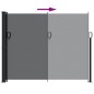 vidaXL Seitenmarkise Ausziehbar Schwarz 160x300 cm vidaXL Seitenmarkise Ausziehbar Schwarz 160x300 cm