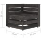 vidaXL 2-Sitzer Outdoor-Sofa Grau Imprägniertes Kiefernholz vidaXL 2-Sitzer Outdoor-Sofa Grau Imprägniertes Kiefernholz