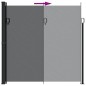 vidaXL Seitenmarkise Ausziehbar Schwarz 200x300 cm vidaXL Seitenmarkise Ausziehbar Schwarz 200x300 cm