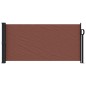 vidaXL Seitenmarkise Ausziehbar Braun 100x500 cm vidaXL Seitenmarkise Ausziehbar Braun 100x500 cm
