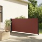 vidaXL Seitenmarkise Ausziehbar Braun 120x500 cm vidaXL Seitenmarkise Ausziehbar Braun 120x500 cm