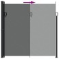 vidaXL Seitenmarkise Ausziehbar Anthrazit 200x500 cm vidaXL Seitenmarkise Ausziehbar Anthrazit 200x500 cm