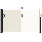 vidaXL Seitenmarkise Ausziehbar Creme 120x600 cm