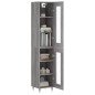 Highboard Grau Sonoma 34,5x34x180 cm Holzwerkstoff Highboard Grau Sonoma 34,5x34x180 cm Holzwerkstoff