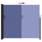 vidaXL Seitenmarkise Ausziehbar Blau 180x600 cm vidaXL Seitenmarkise Ausziehbar Blau 180x600 cm