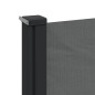 vidaXL Seitenmarkise Ausziehbar Anthrazit 180x600 cm vidaXL Seitenmarkise Ausziehbar Anthrazit 180x600 cm