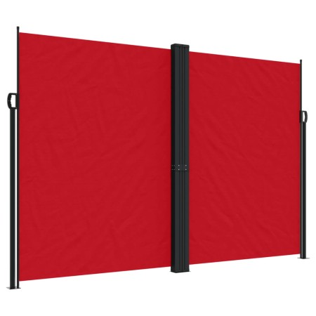vidaXL Seitenmarkise Ausziehbar Rot 220x1200 cm