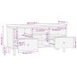 vidaXL TV-Schrank 100x33x46 cm Massivholz Mango vidaXL TV-Schrank 100x33x46 cm Massivholz Mango