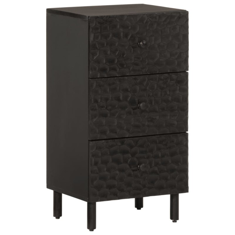 vidaXL Beistellschrank Schwarz 40x33x75 cm Massivholz Mango vidaXL Beistellschrank Schwarz 40x33x75 cm Massivholz Mango
