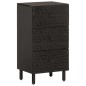vidaXL Beistellschrank Schwarz 40x33x75 cm Massivholz Mango vidaXL Beistellschrank Schwarz 40x33x75 cm Massivholz Mango