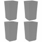 vidaXL Pflanzkübel 4 Stk. Hellgrau 32,5x32,5x57 cm PP vidaXL Pflanzkübel 4 Stk. Hellgrau 32,5x32,5x57 cm PP
