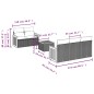 vidaXL 6-tlg. Garten-Sofagarnitur mit Kissen Schwarz Poly Rattan vidaXL 6-tlg. Garten-Sofagarnitur mit Kissen Schwarz Poly Rattan