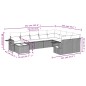 vidaXL 10-tlg. Garten-Sofagarnitur mit Kissen Schwarz Poly Rattan vidaXL 10-tlg. Garten-Sofagarnitur mit Kissen Schwarz Poly Rattan