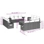 vidaXL 13-tlg. Garten-Sofagarnitur mit Kissen Schwarz Poly Rattan vidaXL 13-tlg. Garten-Sofagarnitur mit Kissen Schwarz Poly Rattan