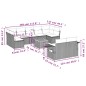vidaXL 10-tlg. Garten-Sofagarnitur mit Kissen Schwarz Poly Rattan vidaXL 10-tlg. Garten-Sofagarnitur mit Kissen Schwarz Poly Rattan