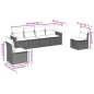 vidaXL 6-tlg. Garten-Sofagarnitur mit Kissen Schwarz Poly Rattan vidaXL 6-tlg. Garten-Sofagarnitur mit Kissen Schwarz Poly Rattan