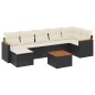 vidaXL 8-tlg. Garten-Sofagarnitur mit Kissen Schwarz Poly Rattan vidaXL 8-tlg. Garten-Sofagarnitur mit Kissen Schwarz Poly Rattan