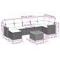 vidaXL 8-tlg. Garten-Sofagarnitur mit Kissen Schwarz Poly Rattan vidaXL 8-tlg. Garten-Sofagarnitur mit Kissen Schwarz Poly Rattan