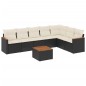 vidaXL 8-tlg. Garten-Sofagarnitur mit Kissen Schwarz Poly Rattan vidaXL 8-tlg. Garten-Sofagarnitur mit Kissen Schwarz Poly Rattan
