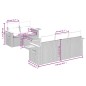 vidaXL 6-tlg. Garten-Sofagarnitur mit Kissen Schwarz Poly Rattan vidaXL 6-tlg. Garten-Sofagarnitur mit Kissen Schwarz Poly Rattan