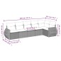 vidaXL 6-tlg. Garten-Sofagarnitur mit Kissen Schwarz Poly Rattan vidaXL 6-tlg. Garten-Sofagarnitur mit Kissen Schwarz Poly Rattan