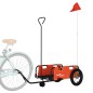 vidaXL Fahrradanhänger Orange Oxford-Gewebe und Eisen vidaXL Fahrradanhänger Orange Oxford-Gewebe und Eisen