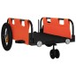vidaXL Fahrradanhänger Orange Oxford-Gewebe und Eisen vidaXL Fahrradanhänger Orange Oxford-Gewebe und Eisen
