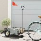 vidaXL Fahrradanhänger Grau Oxford-Gewebe und Eisen vidaXL Fahrradanhänger Grau Oxford-Gewebe und Eisen