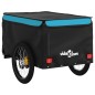 vidaXL Fahrradanhänger Schwarz und Blau 45 kg Eisen vidaXL Fahrradanhänger Schwarz und Blau 45 kg Eisen